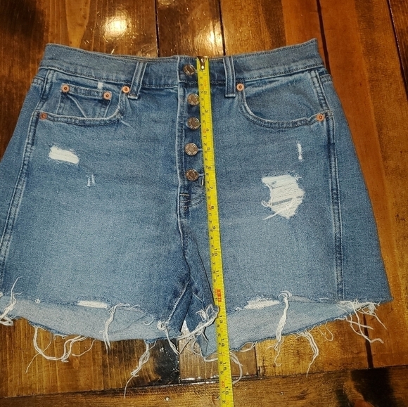 Gap Distressed Button Fly Denim Jeans Size 27 - Picture 2 of 12